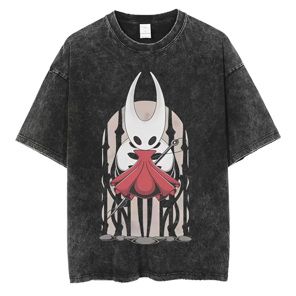 Washed Vintage Game Hollow Kni - Retro Gaming T Shirt ulasan dan harga