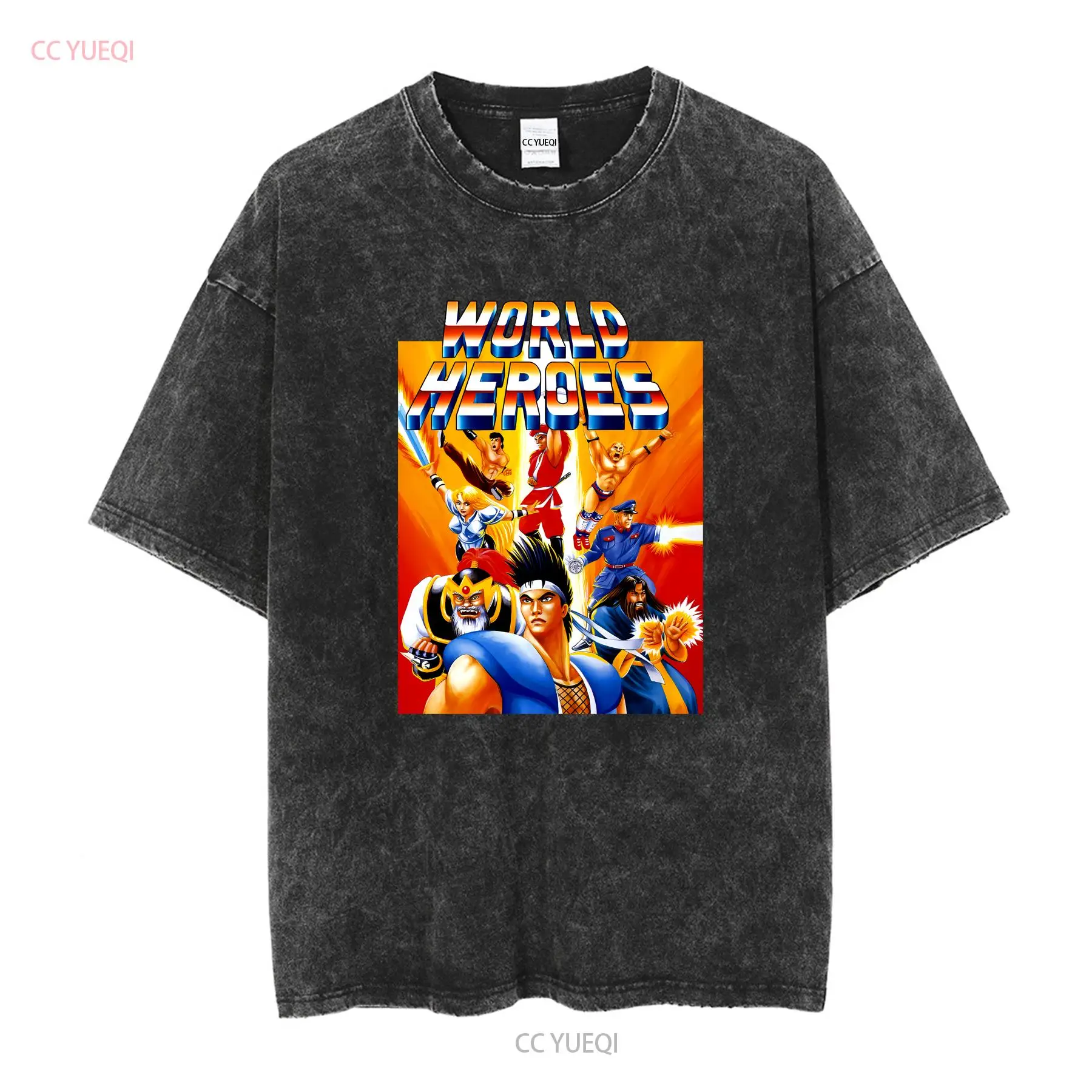 World Heroes Classic NEO GEO V - Retro Gaming T Shirt ulasan dan harga