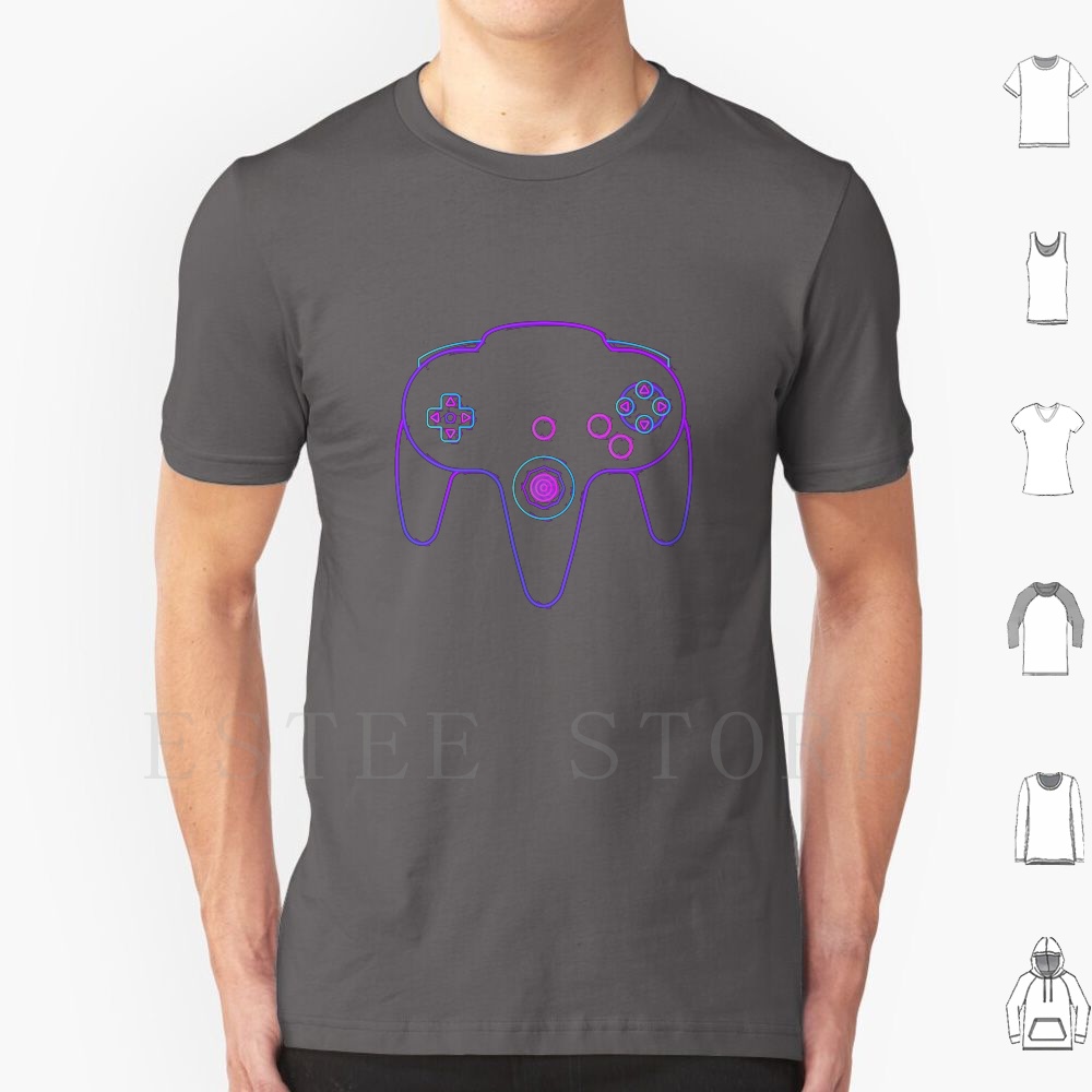 Neon Controller N64 T Shirt Me - Retro Gaming N64 ulasan dan harga