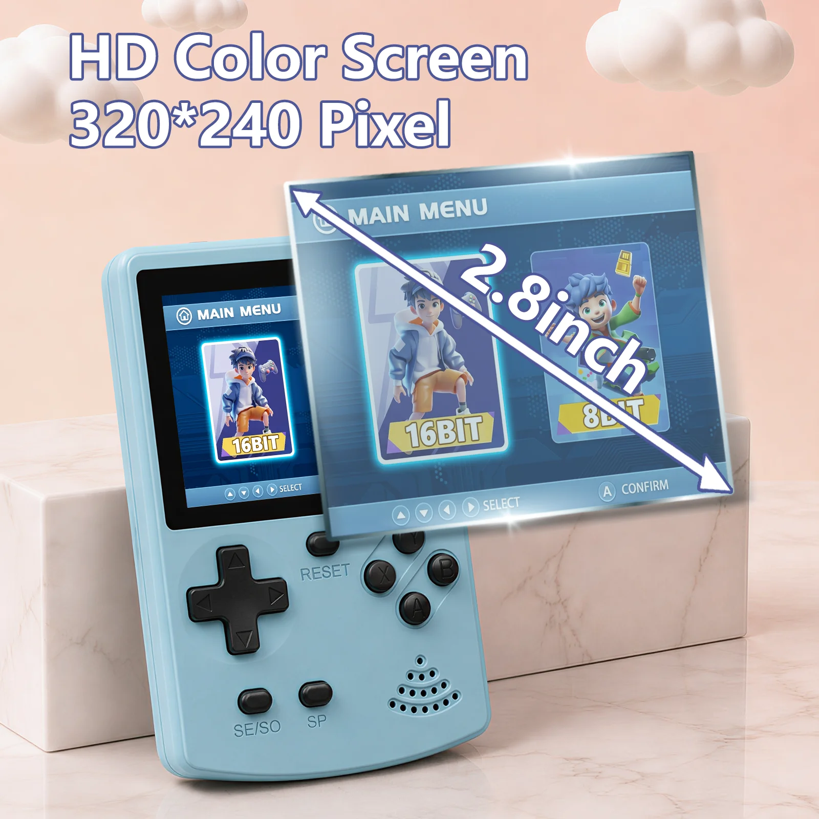 GAMINJA Handheld Game Console  - Retro Gaming Kiosk ulasan dan harga